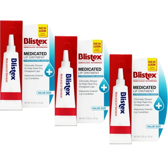 Blistex Lip Ointment Medicated 0.35 oz (Pack of 3)