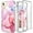 Pink Marble, variant on Marble Floral Pattern Case for iPhone SE 2022/SE 2020/iPhone 8/iPhone 7, Soft TPU Shockproof Clear Bumper Slim Cover with Screen Protector MagSafe Wireless Charging Lens Protection Case,Pink Marble