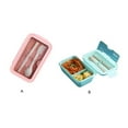 thumbnail image 3 of 1100ml Lunch Box Home Travel Hiking Food Capacity Lunchbox with Fruits Breakfast Storage Container Reusable Chopsticks Spoons Lunchbox Adults Green, 3 of 9