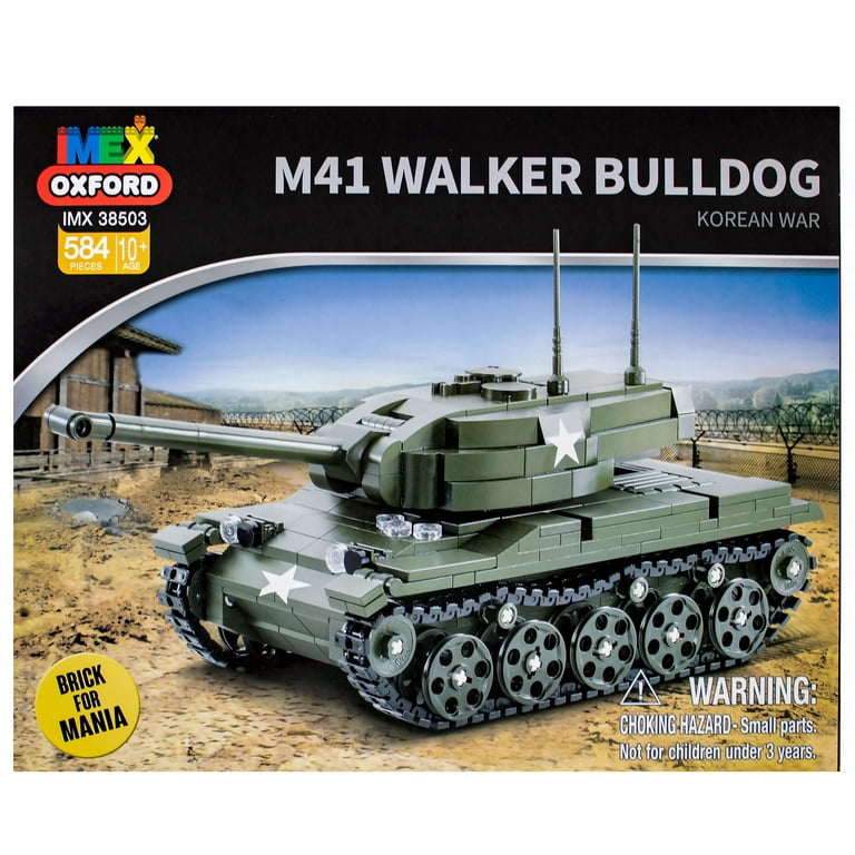 IMEX Oxford M41 Walker Bulldog U.S. Light Tank Brick Building Set 584 Pieces