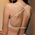 thumbnail image 5 of Clothing 2025 Push Up Bras for Women Women's Comfortable Strapless Spring/Summer New Deep V Gathering Fashion Back Bra Plus Size Lace Bras Underwire Brassiere Everyday Bras, 5 of 7