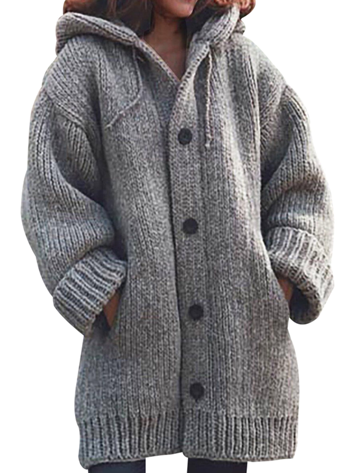 Cable Knit Sweater Coat Jacket Outwear 