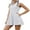 white, variant on Two Piece Workout Outfits for Women, Sleeveless Mini Dress with Shorts Summer Athletic Tennis Dress Golf Outfit