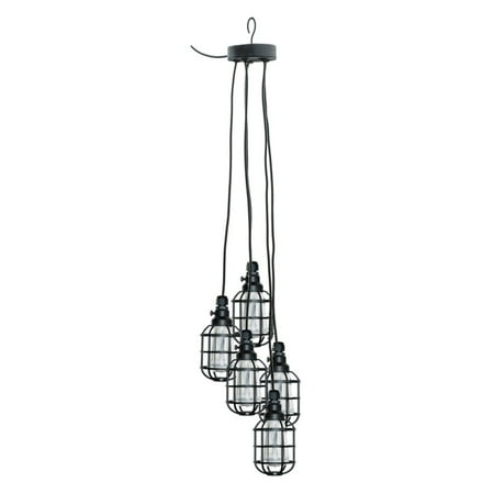 Paradise Garden Lighting Solar Edison Cage Pendant Com