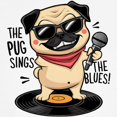 thumbnail image 3 of CafePress - The Pug Sings The Blues Kids T Shirt - Light Classic Kids Graphic, Short Sleeve T-Shirt, Sizes XS-XL, 3 of 4