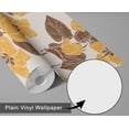 thumbnail image 6 of S4Sassy Self Adhesive Wallpaper, Bold Tulip Blossom Wallpaper, Brown Removable Diy Vinyl Wall Covering, Plain Peel And Stick Contact Paper For Entryway Accent Wall, Easy Home Decor(25"X120"), 6 of 9