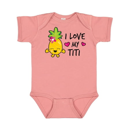 

Inktastic I Love My Titi with Pineapple Gift Baby Girl Bodysuit