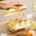 thumbnail image 7 of LEFXSMR Ice Cube Tray with Lid, Easy Release Round Ice Trays for Freezer, Reusable Ice Molds for Ice Maker, Yellow, 7 of 7