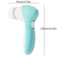 thumbnail image 7 of Facial Cleansing Brush,Adjustable 7-In-1 Electric Face Scrubber for Removing Blackheads,Face Brushes for Deep Cleansing,Rotating Facial Exfoliator Tool with 7 Brush Heads,2 Speeds,Green, 7 of 7