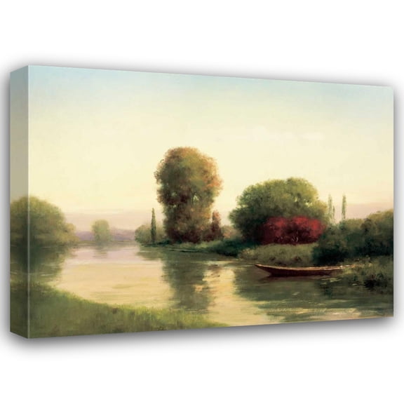 Udell 24x19 Gallery Wrapped Canvas Wall Art Titled - By the Riverside