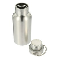 ELAYARD Silver Stainless Steel Vacuum Bottle Insulated Portable Drink Bottle for Storage