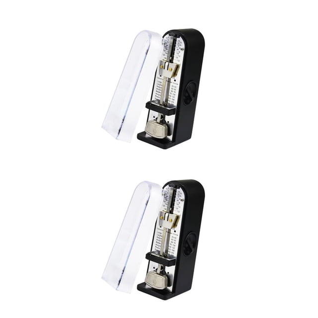 Decodeary Tuner à Tic-Tac en Plastique pour Rythme Mécanique Professionnel Guitare Exquise Instrument de Musique de Classe 11*3.5*5cm 2Ensemble