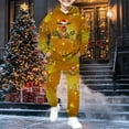 thumbnail image 2 of Christmas Boys Themed Print Hoodie and Jogger Pants Outfit 2 Piece Warm Loungewear for Holiday Kids Playwear Fit Youth Apparel, 2 of 7