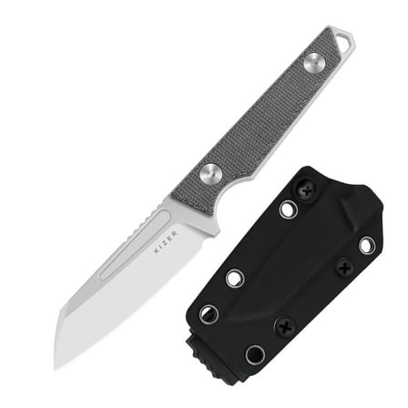 Kizer Phasmids EDC Fixed Knife AEB-L Blade Micarta Handle With Sheath 1079A3 Camping Lightweight