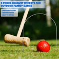 thumbnail image 4 of Juego de 9 puntos Deekin Croquet Wickets de acero, 20 x 15 cm, en forma de U, 4 of 7