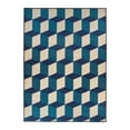 thumbnail image 2 of World Rug Gallery Contemporary Geometric Flatweave Indoor/Outdoor Area Rug - BLUE 5' X 7', 2 of 9