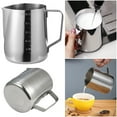 thumbnail image 6 of BLEEUS 600ml Milk Frothing Jug Stainless Steel With Scale Milk Pitcher For Kitchen Cafe Kitchen Daily Supplies (Steel Stamp Scale), 6 of 10