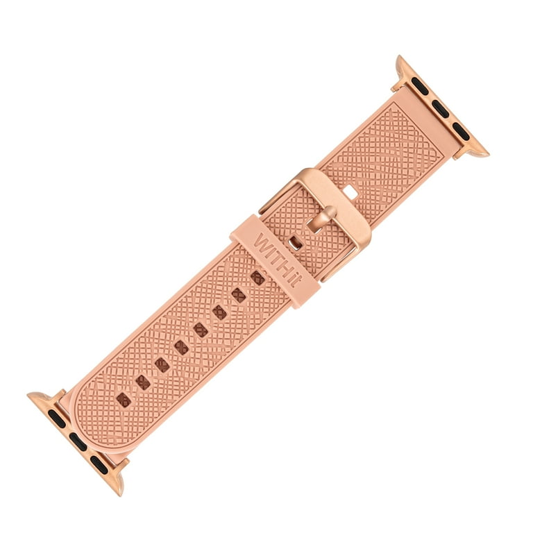 Black White Pink Color Blocks Apple Watch Band by speckled