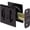 Matte Black, variant on Stone Harbor Hardware Contemporary Square Pocket Door Lock, Entry Function, 2-3/8" Backset, Matte Black