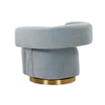 thumbnail image 3 of River Steel Grey Velvet Accent Chair, 3 of 6