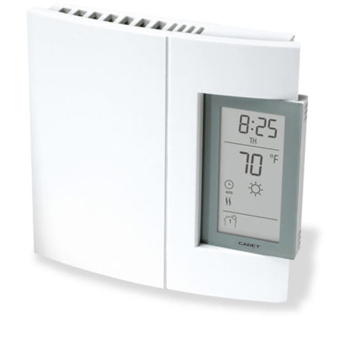 CADET TH106 Programmable Digital Thermostat, 120/240/208V, White