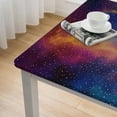 thumbnail image 5 of Acheng Stars Clouds Galaxy Square Tablecloth Waterproof 100% Polyester Fiber 52*52, 5 of 8