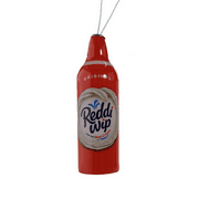 Reddi-Wip Decoupage Holiday Ornament, 4 inches Tall, Plastic, Faux Food, Red, Novelty Ornament