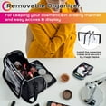 thumbnail image 3 of Byootique Travel Makeup Bag Travel Cosmetic Organizer Bag Easy to Clean Large Storage Bag with Shoulder Strap, 3 of 12