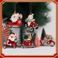 thumbnail image 4 of Colgantes Para Árboles De Navidad, Adornos Para Árboles De Navidad De Madera, Artesanías Colgantes, Decoración De Camiones Para La Decoración Del Festival Del Árbol De Navidad12 Uds Noticed HA013118-00, 4 of 6