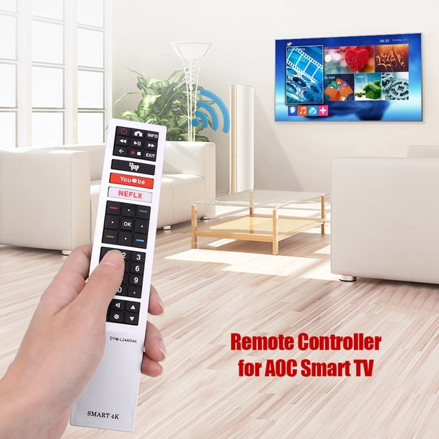 Kuymtek Mando a distancia de TV, reemplazo Universal para interruptor inalámbrico de televisión inteligente AOC