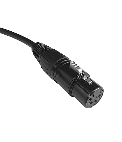 Interchangeable Headset Cable for Clear-Com 300-X4(5ft), XLR Connector Microphone Headphone Wire for Clear-Com CC-110 CC-300 CC-220 CC-400-X4 Headsets, 4 Pin XLR Female Adapter Headphone Cord(2 Pack)