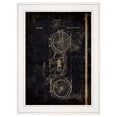 thumbnail image 2 of Motor Bike Patent I 1 White Framed Print Wall Art, 2 of 3