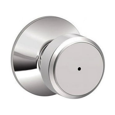 Bowery Bright Chrome Privacy Lock Knob