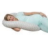 Leachco Sleeper Keeper Mini Compact Side Sleeper, Chevron Gray