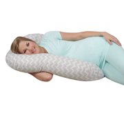 Leachco Sleeper Keeper Mini Compact Side Sleeper, Chevron Gray