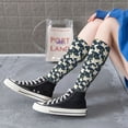 thumbnail image 3 of Lsque Lilies Flowers Printed Crew Socks Men's Women's LightWeight Thin Casual Calf Socks ,Knee High Socks,Cotton Socks, 3 of 9