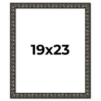 19x23 Frame Black-Brown Medieval Solid Wood Picture Frame | 1.5 Inch Moulding Width | Gotham