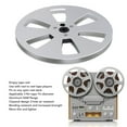 thumbnail image 4 of 1/4 7 Inch Empty Tape Reel, Aluminum Alloy Universal Open Reel with 3 Hole, Sound Tape Empty Reel for Reel to Reel for , Easy Installing Reel with Less Noise, 4 of 7