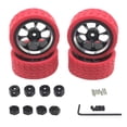 thumbnail image 2 of RC Wheel Rims and Tires RC Car Tires for WPL C14 C24 C34 C44 B14 B16 B24 6 1/16 RC Car Update Accessories , Red, 2 of 6