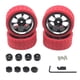 thumbnail image 2 of Kit de llantas y neumáticos de plástico RC perfecl para WPL C14 C24 C34 C44 B14 B16 B24 B36 1/16 rojo, 2 of 6