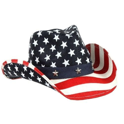 Western American Flag Cowboy Hat