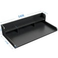 thumbnail image 4 of Waterproof Washer Dryer Countertop with Non Slip Pads,Wood Topper with Shelf and Edge,Double Layer Organizer Dryer Covers,54" Width x 27.5" Depth,for Laundry Counter Storage Organization,Black, 4 of 7