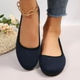 thumbnail image 6 of Xfvqtps Womens Mesh Ballet Flats Knit Slip on Ballerina Flats Hollowed out Comfortable Casual Work Dress Shoes Navy, 6 of 9