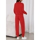 thumbnail image 5 of Conjunto Deportivo PRETTYGARDEN Mujer Otoño 2 Piezas Rojo XL, 5 of 8
