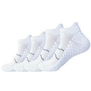 Hehanda 4 Pairs of Outdoor Towel Bottom Short Socks Couple Professional Running Socks