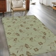 thumbnail image 2 of Area Rug for Living Room, Sage Green Floral Non-Slip Indoor Large Carpet for Bedroom/Dining Room, Vintage Spring Botanical Flowers Washable Low-Profile Rectangle Floor Mat Runner Rugs - 2.7 x 5 Ft, 2 of 8