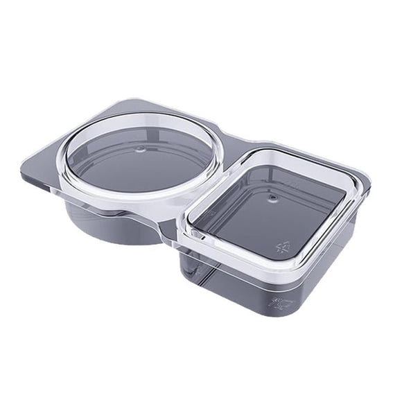 Inteprter Vaso mezclador pequeño, práctico y compacto para mezclar sobre la marcha, caja de condimentos portátil, recipiente para mojar con Mostrada