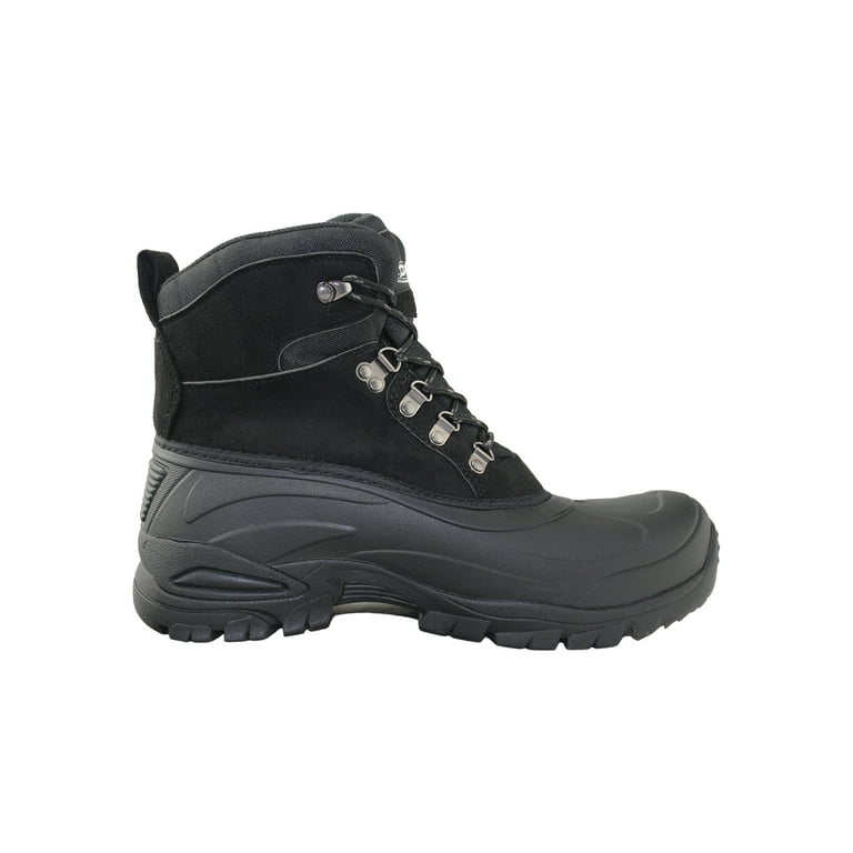 Own Shoe Mens Womens Winter Waterproof Snow Duck Boots Non Slip Insulated Leather Ankle Shoes Men s Size 6 Black