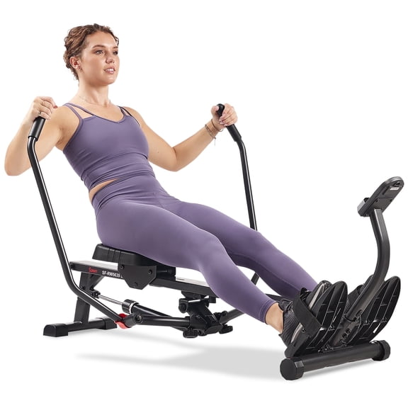 Sunny Health & Fitness Smart Compact Full Motion Rowing Machine with 400 lb Capacity & Performance Tracking via SunnyFit App