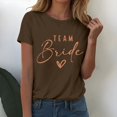 thumbnail image 4 of Womens Tops Short Sleeve Thread Neck Loose Fit Casual Lightweight Work Blouse Tees Oversized Tshirts, 4 of 4